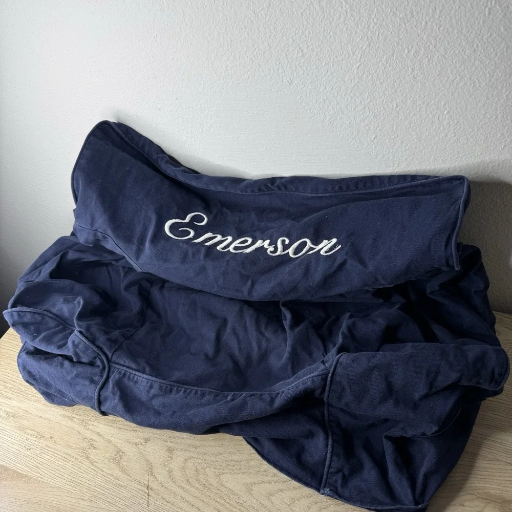 Pottery Barn Kids Size Anywhere Chair Slipcover Navy Blue - COVER ONLY - EMERSON